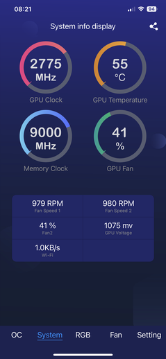 Xtreme Tuner Plus - system monitoring