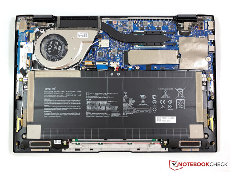 Internal layout ZenBook Flip S UX371