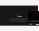 A promotional image for xAI's Grok that shows off the chatbot interface on desktop and mobile. (Image Source: xAI)