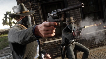 An image showing Arthur Morgan and Lenny Summers in Red Dead Redemption 2.