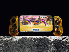Nine retro SEGA games are available to download ad-free. Pictured: iPhone running Sonic. (Image source: Backbone and SEGA - edited)