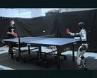 A Unitree G1 robot equipped with HITTER playing table tennis (Image source: Hybrid Robotics via YouTube; edited screenshot)