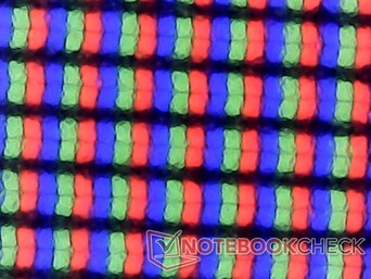 Matte subpixel array with minimal graininess