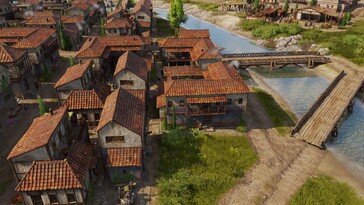 Streets in Anno 117 can be angled now (Image source: Notebookcheck)