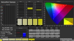 CalMAN - Color saturation (calibrated)