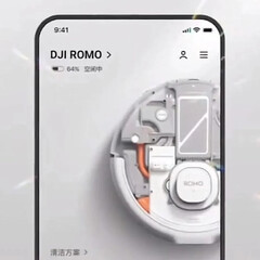 An image supposedly showing the DJI Romo app recently leaked online too. (Image source: via u/HoweTheBolt)
