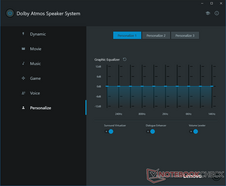 Dolby software is straightforward with no extras