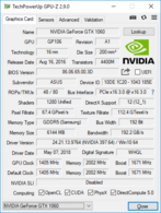 GPU-Z: GeForce GTX 1060