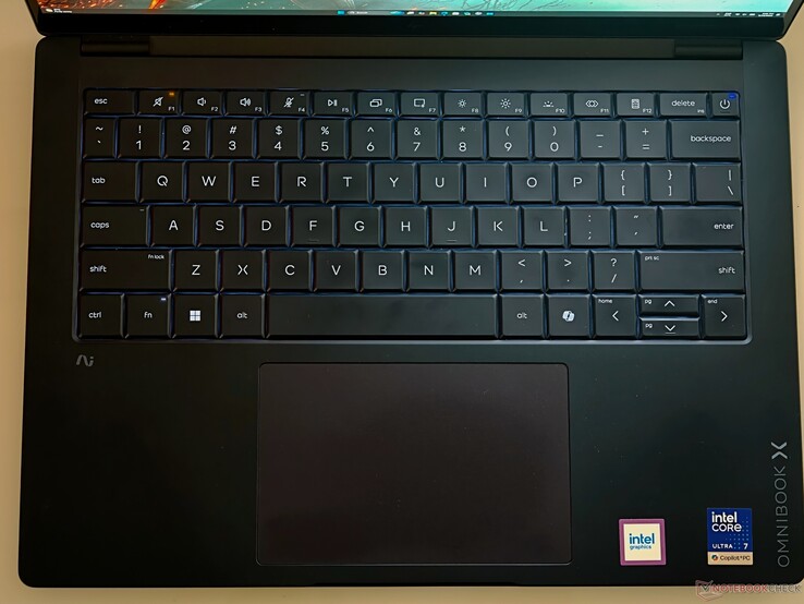 The three-stage keyboard backlight offers legible illumination