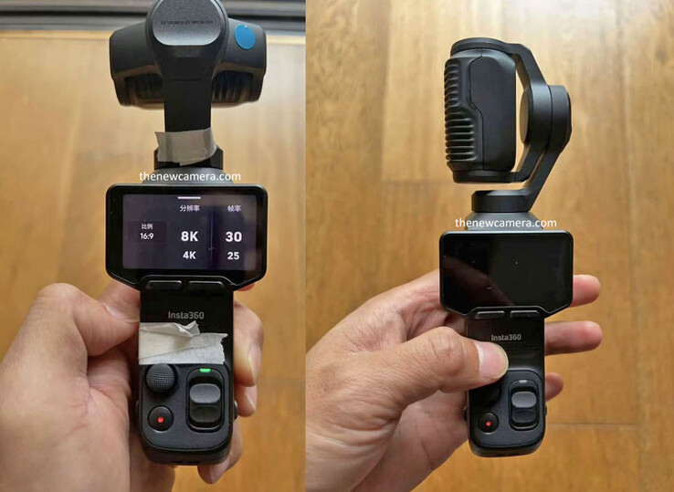 Insta360 Luna Ultra/Pro prototype hands-on images show 8K us a close-up of the controls.