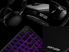 Sony Inzone game gear including H9 II headset, E9 in-ear monitors, KBD H75 keyboard, Mouse-A gaming mouse, and a mousepad. (Image source: PRnewswire)