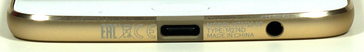 Lower edge: USB-C, 3.5-mm audio jack