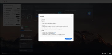 Update in settings, old v0.3.6 to v0.4.3