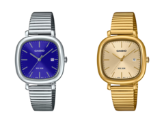 New Casio watches, including the LTP-B166D-2AV (left) and the LTP-B166G-9AV (right) are about to roll out across Europe. (Image source: Casio)