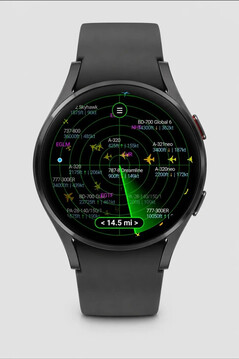 Flight Scanner radar-style aircraft display