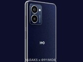 The HMD Pulse Pro will apparently be offered with a blue matte back. (Image: @OnLeaks / 91mobiles)