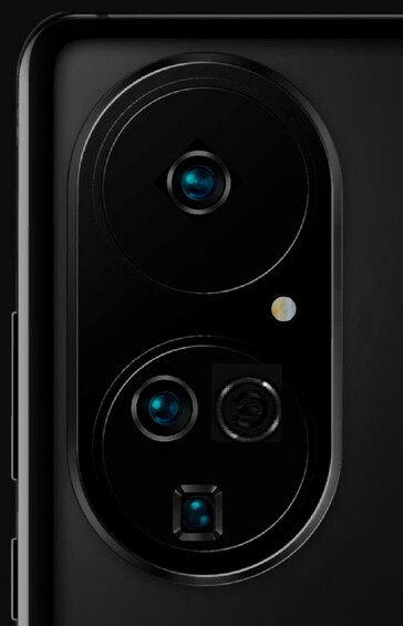 An earlier render showcasing the Huawei Mate 40's camera setup (image via @RODENT950)