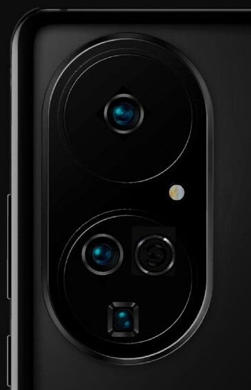 An earlier render showcasing the Huawei Mate 40's camera setup (image via @RODENT950)