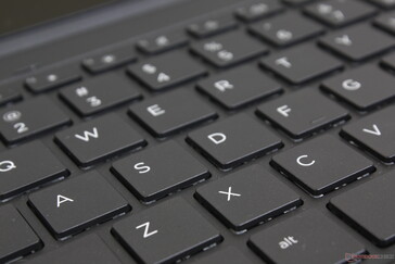 Firmer keyboard feedback with deeper travel than on the XPS 13 or Razer Blade Stealth