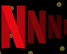 The 'N' from Netflix's logo, stylized against a black background.