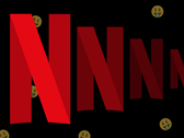 The 'N' from Netflix's logo, stylized against a black background.