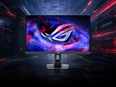The ROG Strix Pulsar XG27AQNGV has thin bezels and a smaller stand than previous equivalent Asus gaming monitors. (Image source: Asus)
