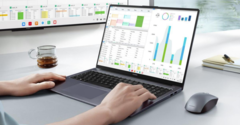 The MateBook D16 comes in three processor options, starting with the Core i5-12450H. (Image source: Huawei)