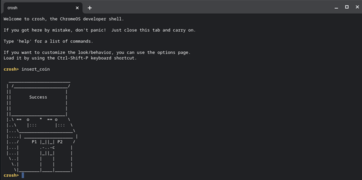 Crosh Developer Shell - insert_coin