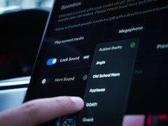 The Tesla 2023 Holiday Update includes new locking sound effects. (Image source: Tesla)