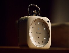 The Clock displays the time using light instead of hands.
