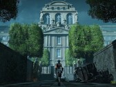 An image showing Aegis in front of a building in Steelrising.