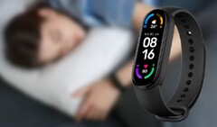 The Mi Smart Band 6 has received a sleep breathing quality monitor update. (Image source: Xiaomi/Gearbest - edited)
