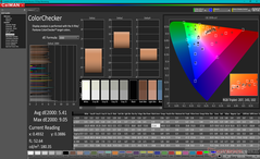 ColorChecker before calibration (DCI-P3)