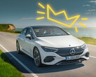 The Mercedes-Benz EQE 350 4Matic electric sedan soared past its EPA range estimates in a recent real-world range test. (Image source: Merceeds-Benz - edited)