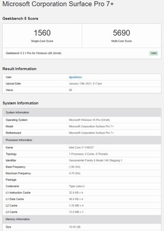 Geekbench 5.3. (Image source: Geekbench)