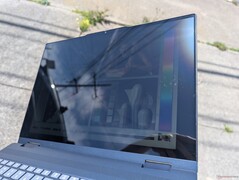 Outdoors under sunlight