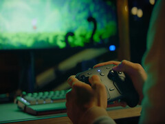 The 2026 Steam Controller (or Steam Controller 2), playing Hollow Knight: Silksong.