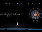 Huawei's CEO Richard Yu unveils the OEM's new ecosystem branding. (Source: Huawei)