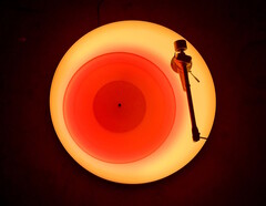 Brian Eno has released his £20,000 limited-edition 2024 Turntable II at Paul Stolper Gallery, a follow up to his iconic 2021 Turntable I. (Source: Paul Stolper Gallery)