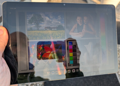 Using the tablet outdoors