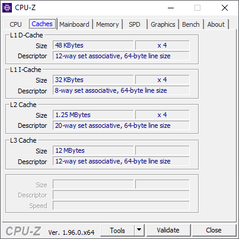 CPU-Z caches