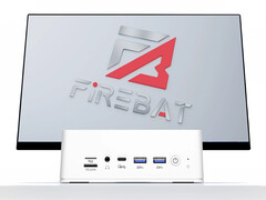 The A8 has USB4 ports as well. Pictured: the front of the mini PC in a promo picture. (Image source: Firebat)