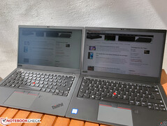 X1 Carbon WQHD (left) vs. FHD (right)