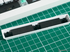 Keychron Q1 HE 8K space bar foam helps quiet things down.