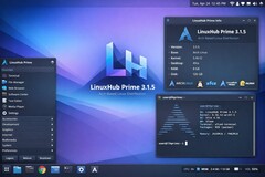 LinuxHub Prime 3.1.5 is another Arch-based distro that got updated this month