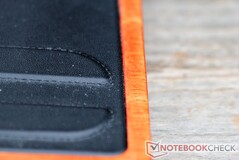 Minute details, such as the stitching around the wireless charging area, add to the overall aesthetic.