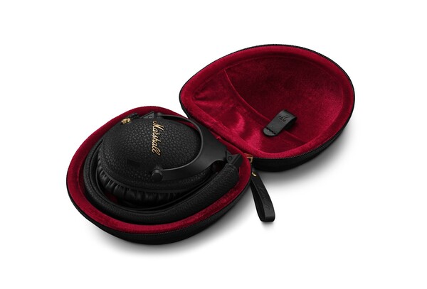 The Monitor III ANC can be folded and stored in its matching hard case which has a velvet inner lining. (Image source: Marshall)