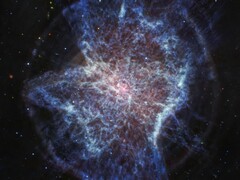 Mid-infrared image of planetary nebula NGC 6072 (Image source: NASA, ESA, CSA, and STScI; cropped)