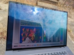 Outdoors under sunlight