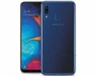 Samsung Galaxy A20e leaked render (Source: AndroidPure)